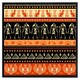 image 1 of Egyptian heiroglyphs in orange & black (Picture Frame) Black | M