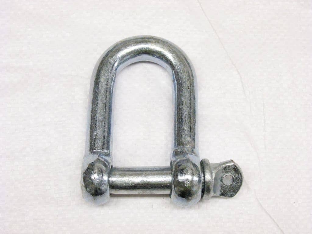 Securefix Direct - X1 22mm Galvanised Commercial Dee Shackle - Chain Connector Caravan Tether
