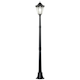 image 1 of Outsunny Outdoor Solar Powered Lantern Lamp Garden Lamp Post Light Black