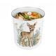 image 6 of Floral Deer Food Waste Caddy - Metal 2L Decorative Kitchen Compost Bin