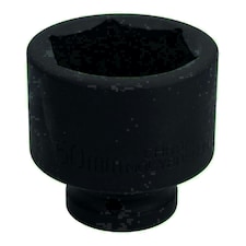 3/4" Drive 50mm Shallow Metric MM Impact Impacted Socket 6 Sided Single Hex