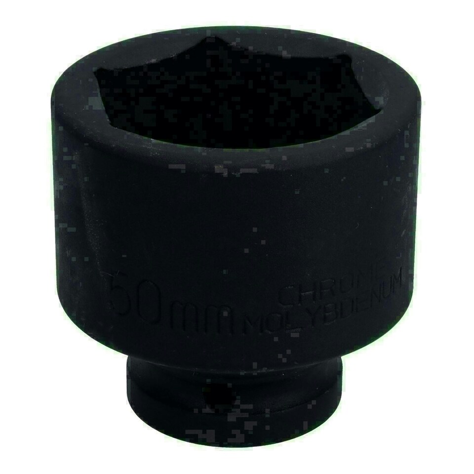 image 1 of 3/4" Drive 50mm Shallow Metric MM Impact Impacted Socket 6 Sided Single Hex