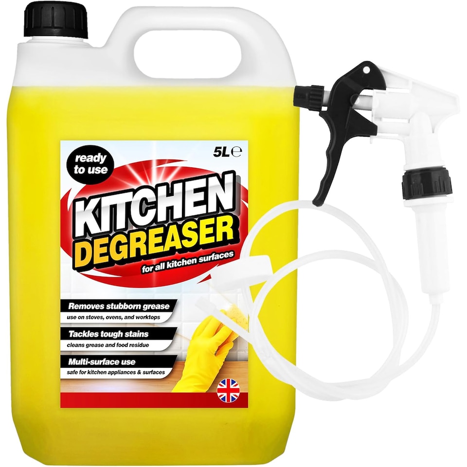 image 1 of 2 x 5L Heavy Duty Kitchen Degreaser With Convenient Long Hose Trigger