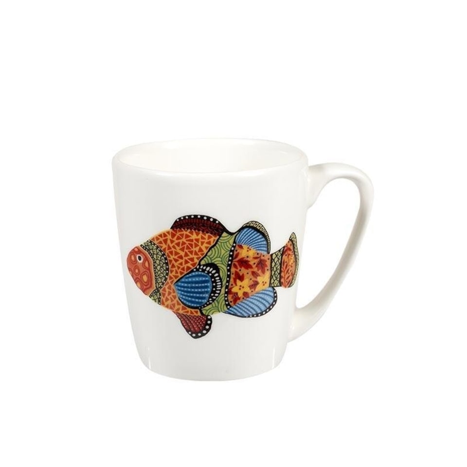 Churchill China Paradise Fish China Mug Clown Fish 300ml | White | 1