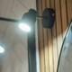 image 2 of ValueLights Benton Black IP44 Bathroom Adjustable Wall Light Black