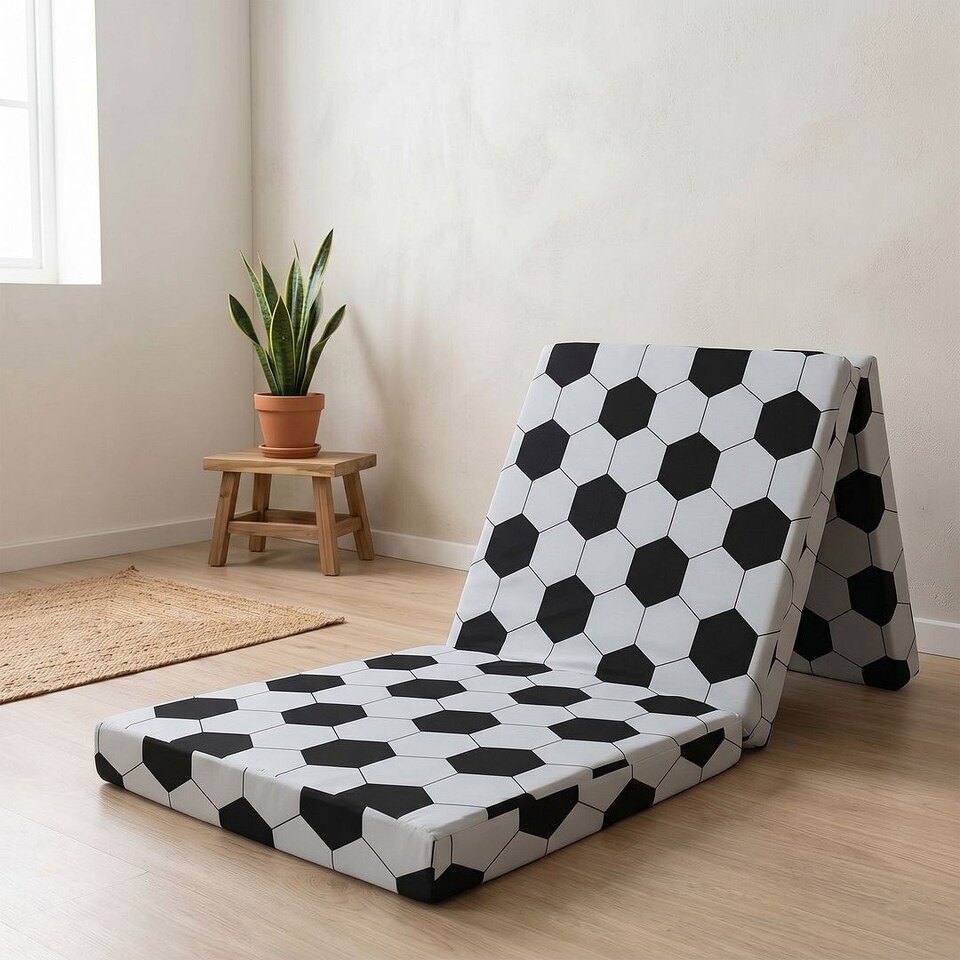 image 1 of Kids Futon Mattress 190 x 63cm | Foldable Floor Bed for Sleepovers