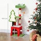 image 5 of PawHut Christmas Cat Tree, 103cm Multilevel Cat Climbing Tower with Scratching Post and Board, Condo, Platform and Toys, Kitty Activity Centre for Indoor Kittens, Green
