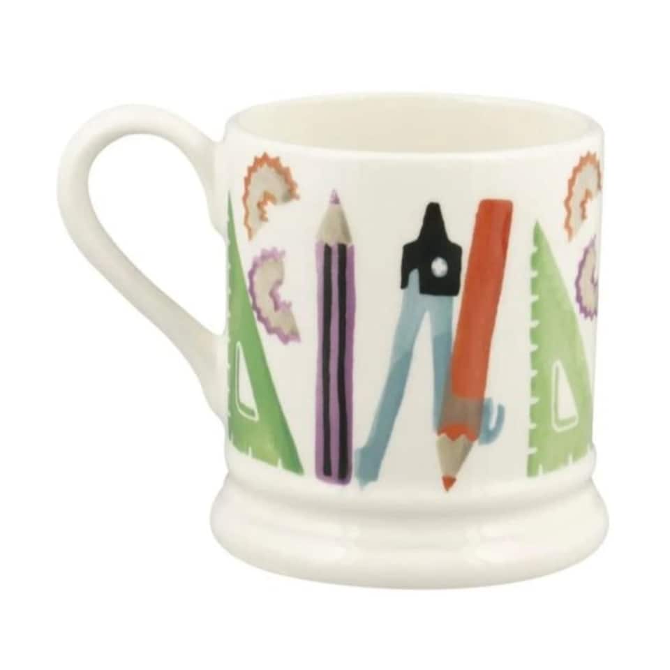 image 1 of Mug: 1 x 300ml Emma Bridgewater Stationery 1/2 Pint Mug, Ceramic White