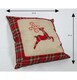 image 1 of Hessian Home Bedroom Office Decorations Burlap Cotton Linen Printed Pillow Covers Reindeer 40x40cm 40x40cm