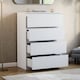 image 2 of Vida Designs Denver 4 Drawer Chest of Drawers Bedroom Storage, White