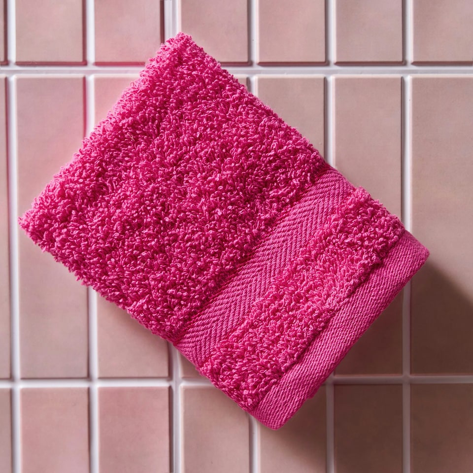 image 1 of OHS 4 x Luxury 100% Cotton 500GSM Bathroom Face Cloth Towel Red | Burgundy | Face cloth