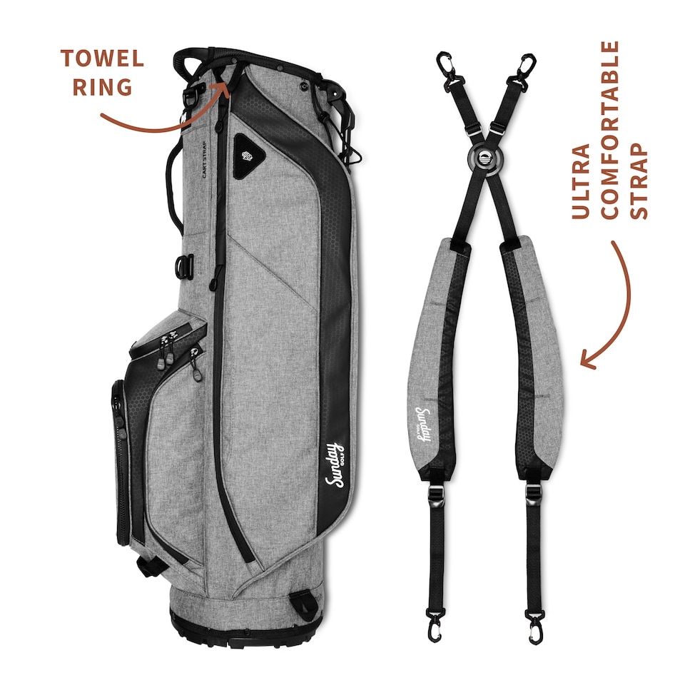 image 1 of Ryder Golf Bag - Heather Grey