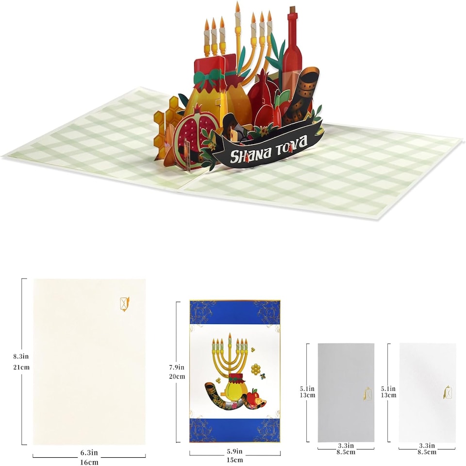 image 1 of Harvest of Joy Rosh Hashanah 3D Pop-Up Greeting Card