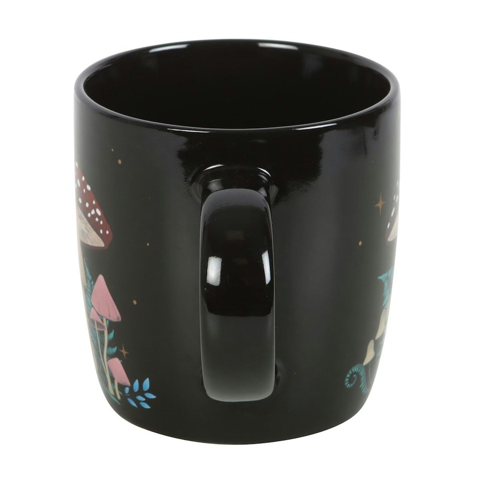 image 1 of Something Different Forest Mushroom Mug - Black/Multicoloured - One Size