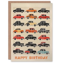 Classic Automobiles Retro Vintage Car Lover Birthday Card