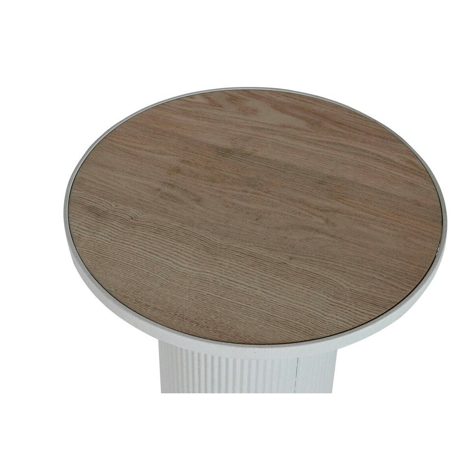 image 1 of Side table Home ESPRIT White Metal MDF Wood 46 x 46 x 56 cm N/A