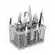 image 7 of SPARES2GO Cutlery Cage Basket compatible with Kenwood Dishwasher (Grey, Removable Handle, 225mm)