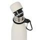 image 7 of Harbour Housewares Stainless Steel Water Bottle with Carabiner Clip - 500ml - Matt White | White | Matt White | One Size