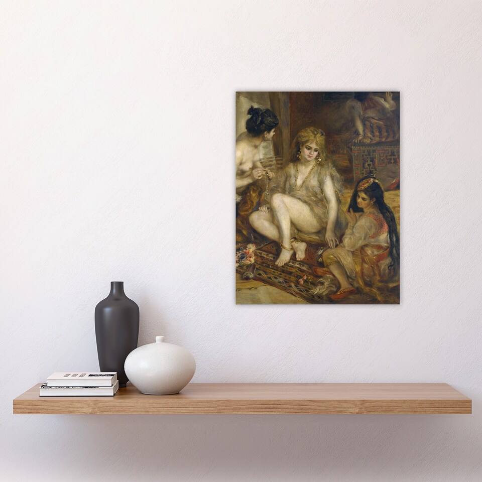 image 1 of Interior of a Harem in Montmartre Renoir Vintage Wall Art Poster Print 12X16"