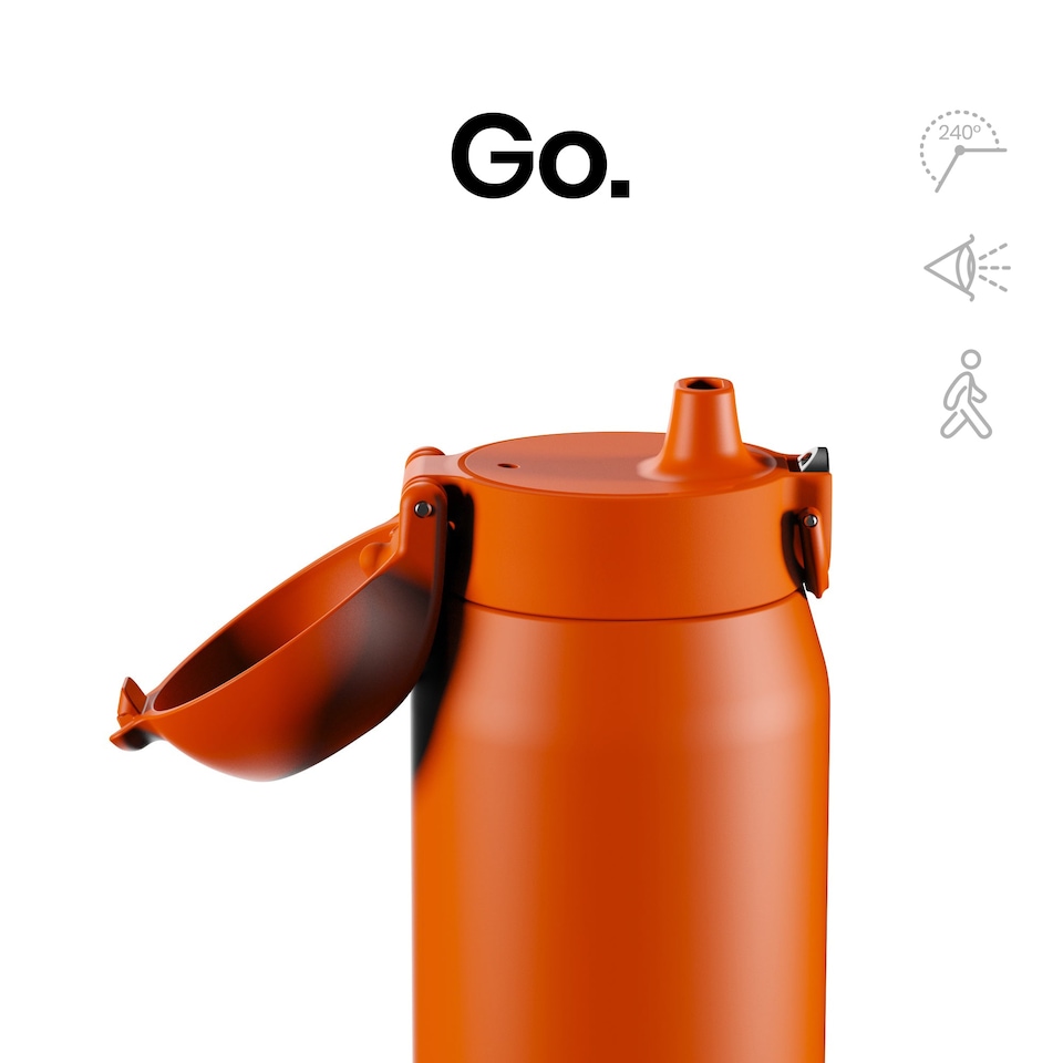 image 1 of ION8 REVIVE Insulated Steel Water Bottle, Dual Tone, 540ml / 18oz