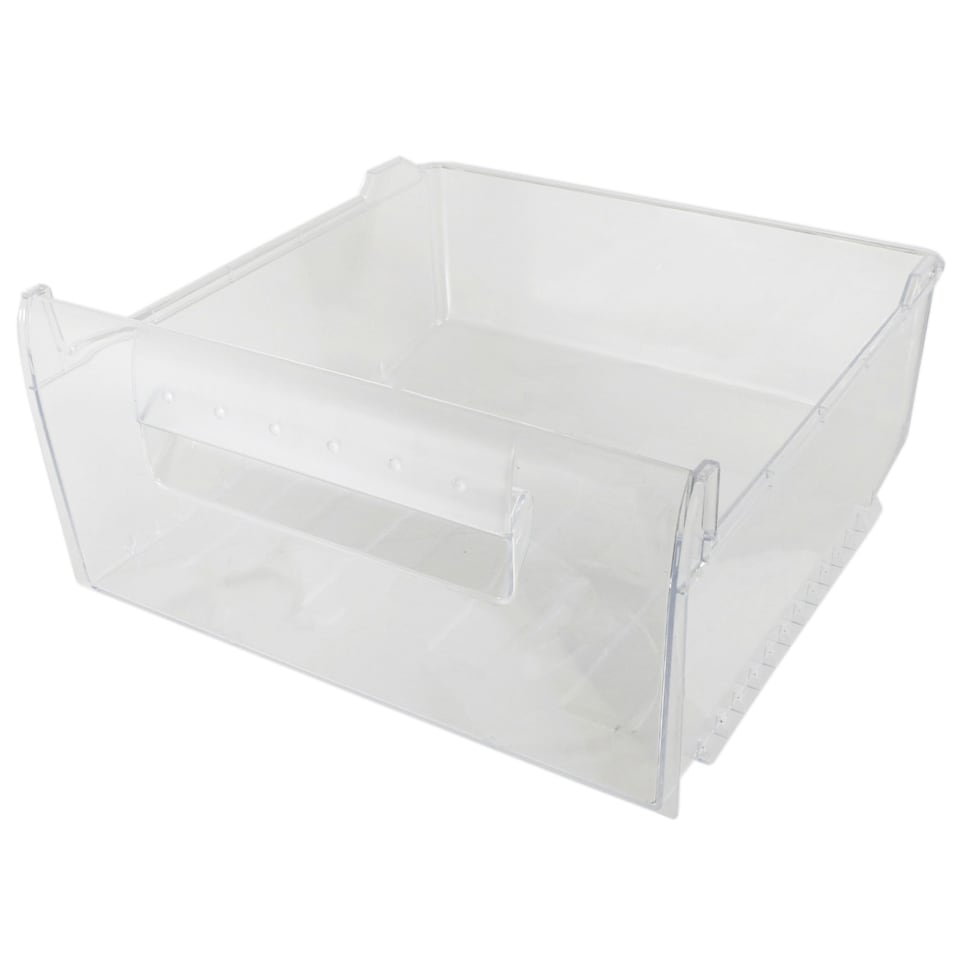 image 1 of Hoover Freezer Drawer Top Upper Middle Container Basket 390mm x 380mm x 180mm Clear