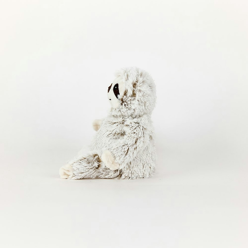 image 1 of Warmies Marshmallow Sloth Plush Mini Size, Fully Microwavable and Weighted Cuddly Toy for Anxiety, Chill in The Freezer or Heat in Microwave, Soft Toy Heat Pad