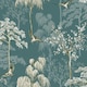 image 1 of World Of Wallpaper Japanese Garden Wallpaper - Teal - 10m x 53cm | Green