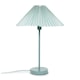 image 4 of ValueLights Akira Blue Pleat Shade Side Table Lamp & Bulb | Blue