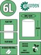 image 3 of All-Green 6 Litre Compostable Food Waste Bin Liners - 10 Rolls