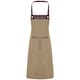 image 1 of Premier Unisex Adult Espresso Full Apron | Brown | Khaki/Brown | One Size | 1