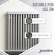 image 2 of Jenolite Directorust Radiator Enamel Paint - Silver Gloss - 400ml Spray Can - 3-Pack