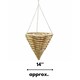 image 2 of Marco Paul Cone Hanging Planter 14" Brown