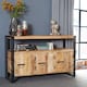 image 3 of Cosmo Industrial Sideboard - Solid Mango Wood - L43 x W135 x H90 cm Brown