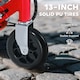image 6 of HOMCOM Foldable Powered Scooter with Adjustable Seat, Brake | Red