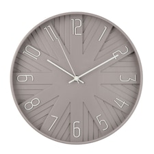 Hometime Round Wall Clock Dove Grey Grey
