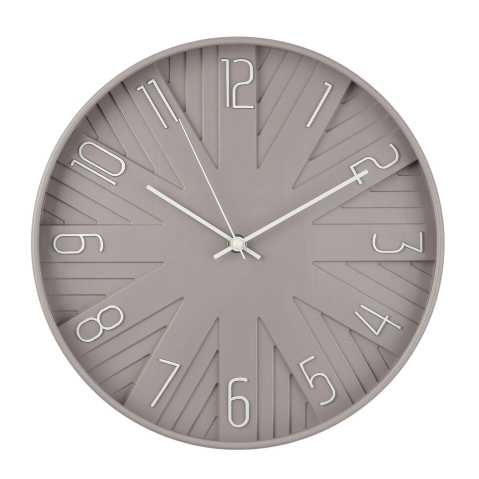 Hometime Round Wall Clock Dove Grey Grey