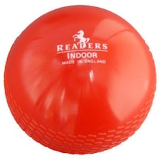 Readers Indoor Cricket Ball | Red | Red/White | One Size | 1