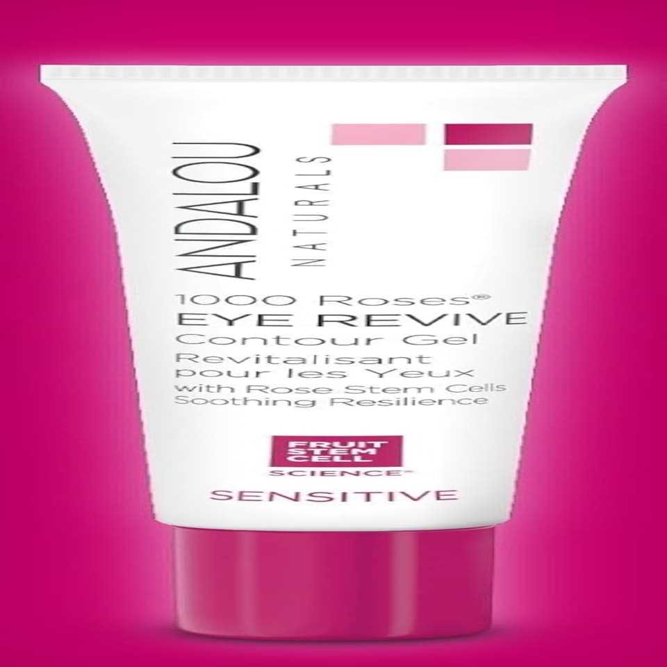 image 1 of Andalou Naturals 1000 Roses Eye Revive Sensitive Contour Gel 18ml