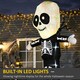 image 3 of HOMCOM 3m Halloween Inflatable Skeleton Ghost Decoration, LED Lighted for Home Indoor Outdoor Garden Lawn Decoration Party Prop