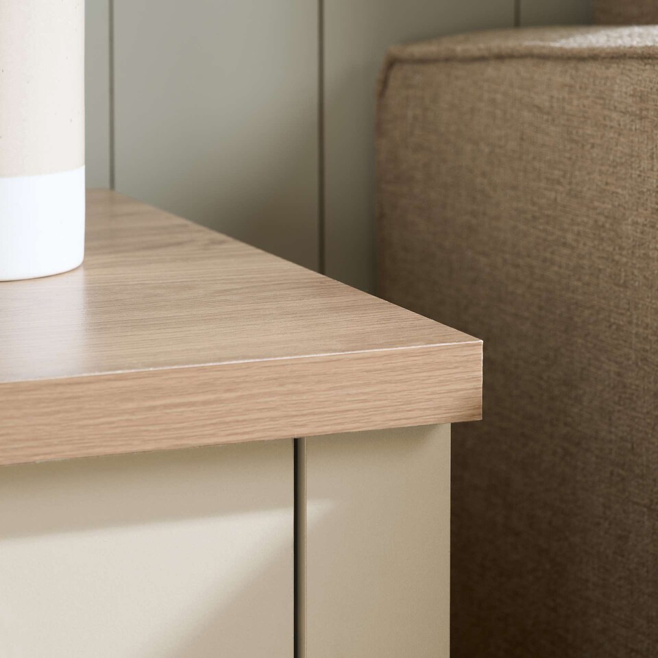 image 1 of Highgate 1 Drawer Lamp Table Cream