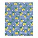 image 1 of OHS Lemon Ultra Soft Polar Throw Blanket, 120x150cm - Blue/Yellow