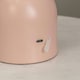 image 2 of ValueLights Marlow Dimmable Painted Pink Table Lamp with White Globe Shade and Integrated LED 2W Warm White 3000K Bulb Pink