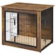 image 2 of Yaheetech 69 cm Dog Crate Furniture Brown | Rustic Brown