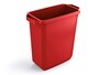 image 1 of Durable 60L Waste Bin Red | Rectangular Recycling Bin | Food Bin | DURABIN | Red