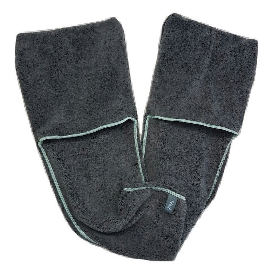 image 1 of Henry Wag Quick Dry Dog Glove Towel - Grey/Blue - One Size