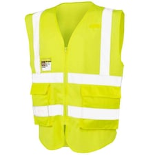 SAFE-GUARD by Result Unisex Adult Executive Mesh Safety Hi-Vis Vest - Fluorescent Yellow - S