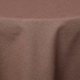 image 4 of Homescapes Chocolate Brown Cotton Round Tablecloth - 178 cm Brown