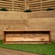 image 5 of Hand Made 76cm x 23cm x 14cm Rustic Wooden Garden Window Trough Flower Planter Brown