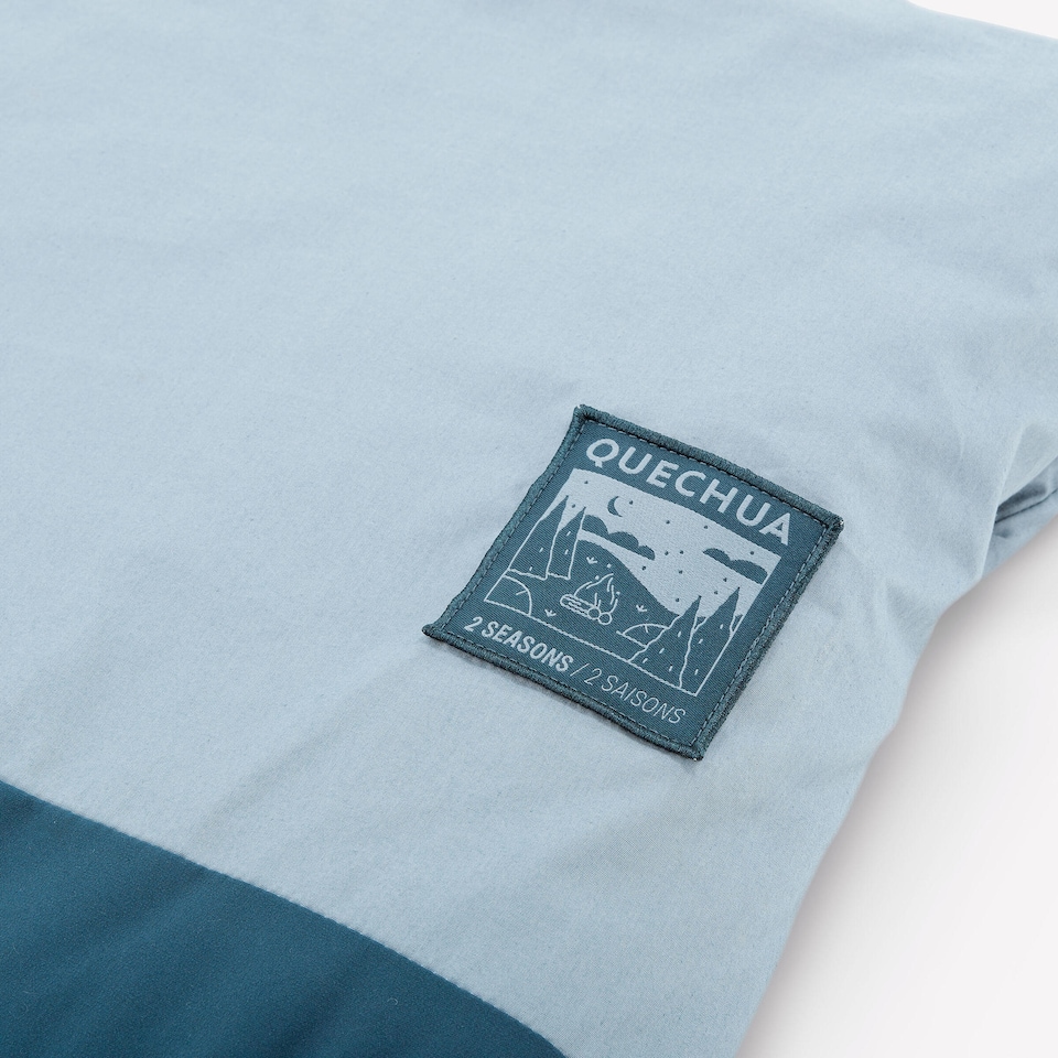image 1 of Decathlon Camping Sleeping Bag 10°C in cotton, Ultim Comfort - Blue