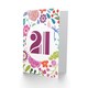 image 2 of Flowers Age 21 Year Old Floral 21st Birthday For Her Greeting Card